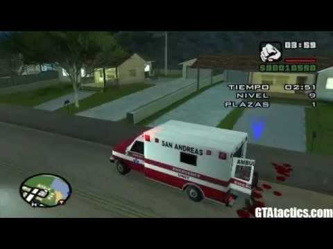 Cuántos niveles tiene la misión de ambulancia en GTA San Andreas