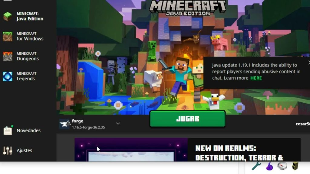 Cómo actualizar Minecraft Launcher Premium