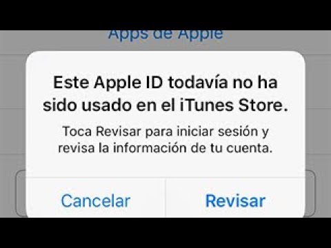 Qué quiere decir este Apple ID todavía no ha sido usado en iTunes Store