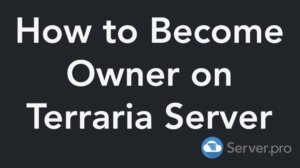 como dar admin en server pro ter Cómo dar admin en Server Pro Terraria