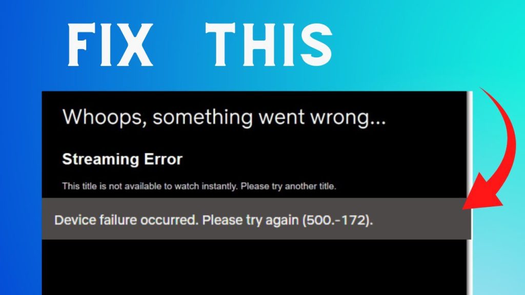 Qué es Error 501 en Netflix